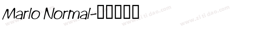 Marlo Normal字体转换